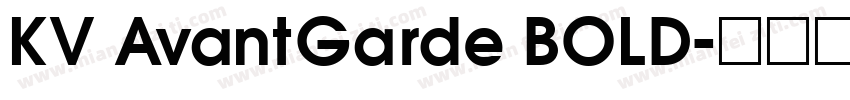 KV AvantGarde BOLD字体转换